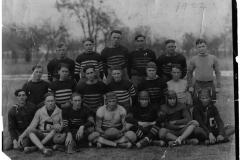 1922 Garland High School football team On the rght behind the counter is Joe Knight, owner & proprietor.