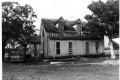 Lyles House renovation 1979 - Southwest corner showing porch probably constructed in 1920's