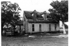 Lyles House renovation 1979 - Southwest corner showing porch probably constructed in 1920's