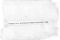 Lyles House renovation 1979 - Southwest corner showing porch probably constructed in 1920's
