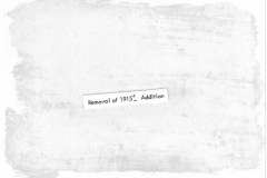 Lyles House renovation 1979 - new location before move. Train station and railcar.
