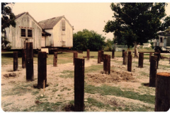 Lyles House in renovation and before move 1978