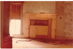 Lyles House in renovation and before move 1978
