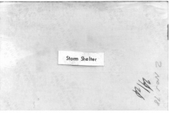 Lyles House storm shelter 1978