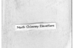 Lyles House North Chimney elevations 1978