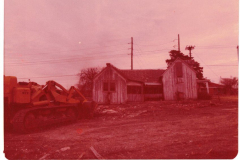 Lyles House side 1978 showing bulldozer