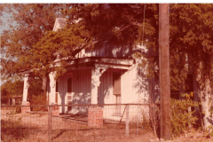 Lyles House south by east corner, storm cellar in background 1978