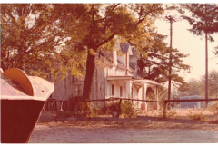 Lyles House south by west showing bulldozer in foreground 1978