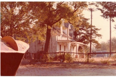 Lyles House south by west showing bulldozer in foreground 1978