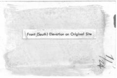 Lyles House south by west showing bulldozer in foreground 1978