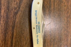 Ed Castle Briggs-Weaver Machinery Company advertising knife.