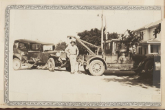 Tow truck and car