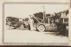 Tow truck and car