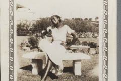 Corrinne with cigarette