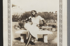 Corrinne with cigarette