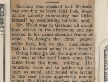 Polk Wood newspaper article