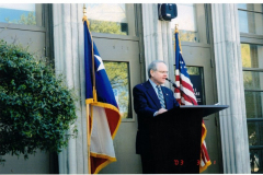 Dedication of Texas Historical Association plaque March 31, 2003