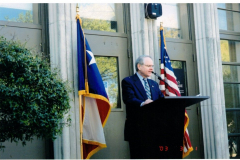 Dedication of Texas Historical Association plaque March 31, 2003