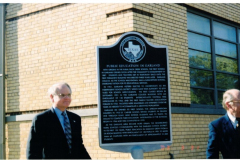 Dedication of Texas Historical Association plaque March 31, 2003