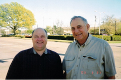 Bob Day & Bill Holmes at Dedication of Texas Historical Association plaque March 31, 2003