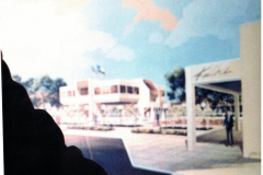 conceptual drawing of architect Ernest Wright of Garland Chamber of Commerce building