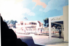 conceptual drawing of architect Ernest Wright of Garland Chamber of Commerce building
