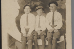 Willie, Charles, Jack Morris moon and stars postcard