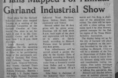 Plans Mapped for Annual Garland Industrial Show