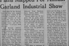 Plans Mapped for Annual Garland Industrial Show