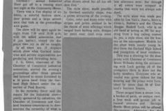1961 Industrial Show Newspaper clipping "Color, Crowds, Prizes Begin Industrial Show