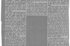 1961 Industrial Show Newspaper clipping "Color, Crowds, Prizes Begin Industrial Show