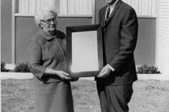 Presentation of the plaque on the naming of the Olinger Power Plant 1967