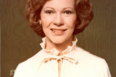 Portrait photo of Rosalynn Carter, wife of President Jimmy Carter.