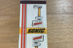 Sonic matchbook from Lubbock, Texas.  Sonic matchbook from Lubbock, Texas.   Sonic matchbook from Lubbock, Texas.