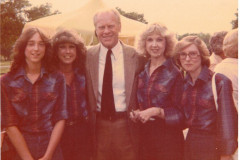 Country Western group Inlaw and Outlaw meet President Gerald Ford