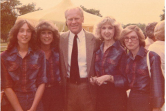 Country Western group Inlaw and Outlaw meet President Gerald Ford