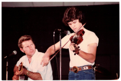 Big G Jamboree - Violin player on right. Daryl Early on left, seated.
