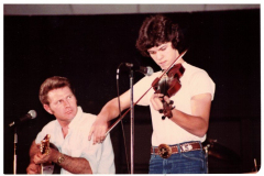Big G Jamboree - Violin player on right. Daryl Early on left, seated.