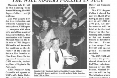 Arts in Action newsletters July1995