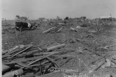 Nevada, Texas tornado devastation in residence district May 11, 1927