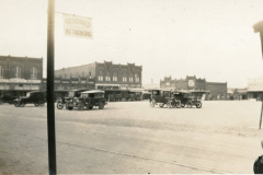 Northwest view of downtown square circa 1923.