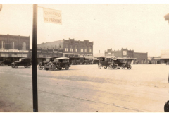 Northwest view of downtown square circa 1923.