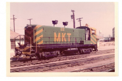 Locomotive #22 with new paint at Dallas Train Yards August 1972