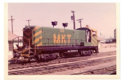 Locomotive #22 with new paint at Dallas Train Yards August 1972