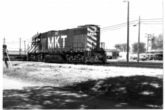 MKT locomotive # 310 Denton Drive at Lovers' Lane, Dallas, Texas