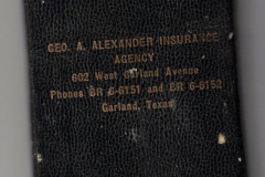 George A. Alexander Insurance Agency Address and Year Book 1962