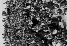 Crowd outside the Plaza Theatre when Roy Rogers visited Garland