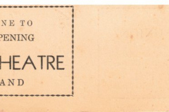 Ticket to Grand Opening Plaza Theatre April 4, 1941
