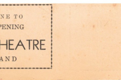 Ticket to Grand Opening Plaza Theatre April 4, 1941