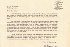 Letter from North Texas Municipal Water District of Wylie to H.R. Bisby.March 10, 1955
